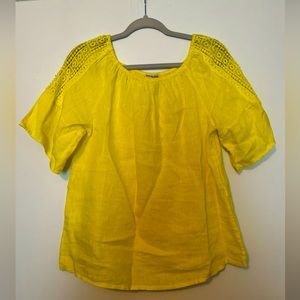 Terzo Millennio Embroidered Linen Blouse NWT